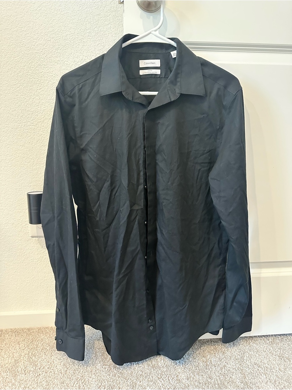 Calvin Klein Men’s Black Button-Up Dress Shirt